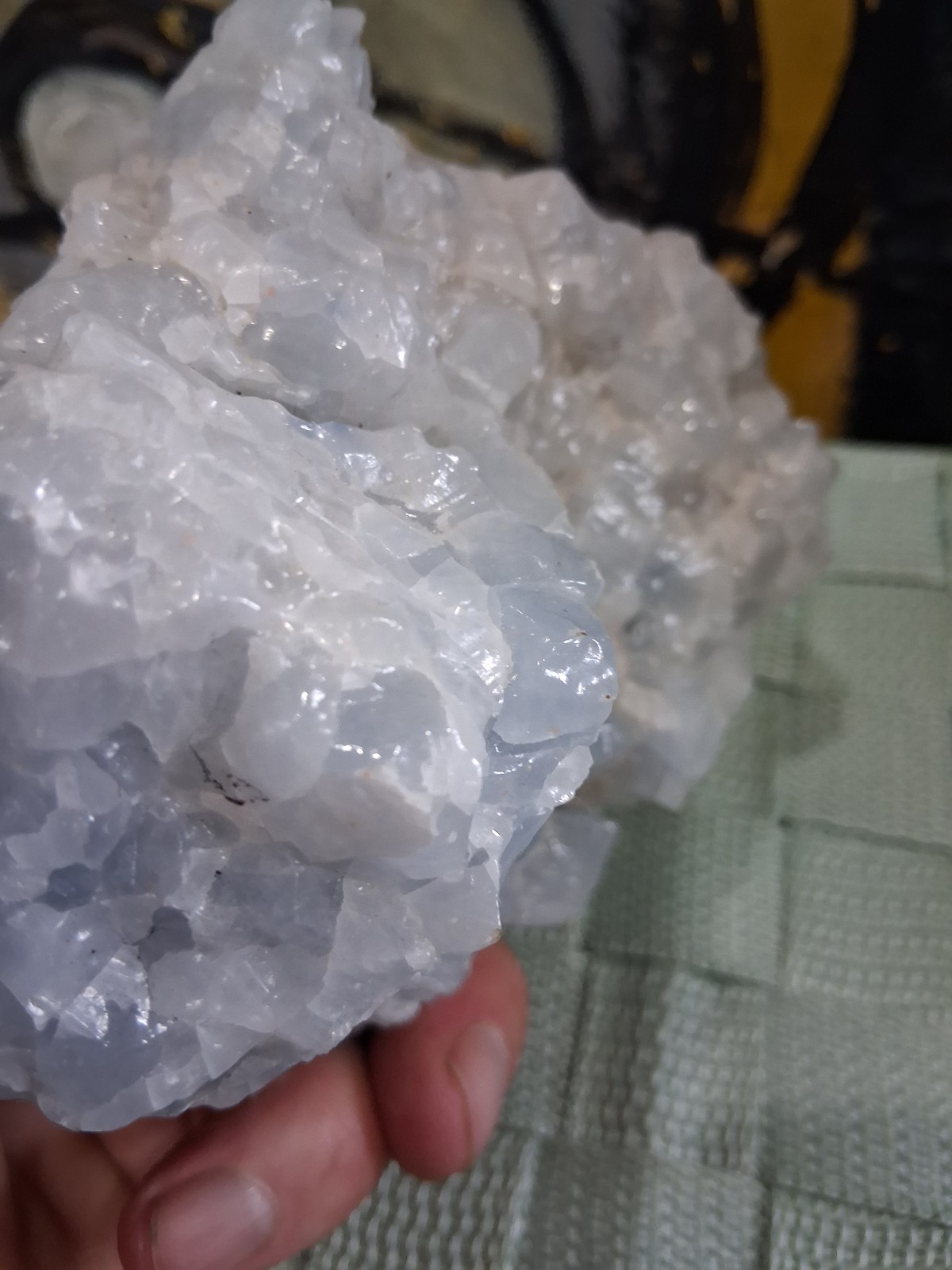 Large Natural Sky Blue Raw Calcite Specimen 2.78lbs Heritage Crystal Gem Stone
