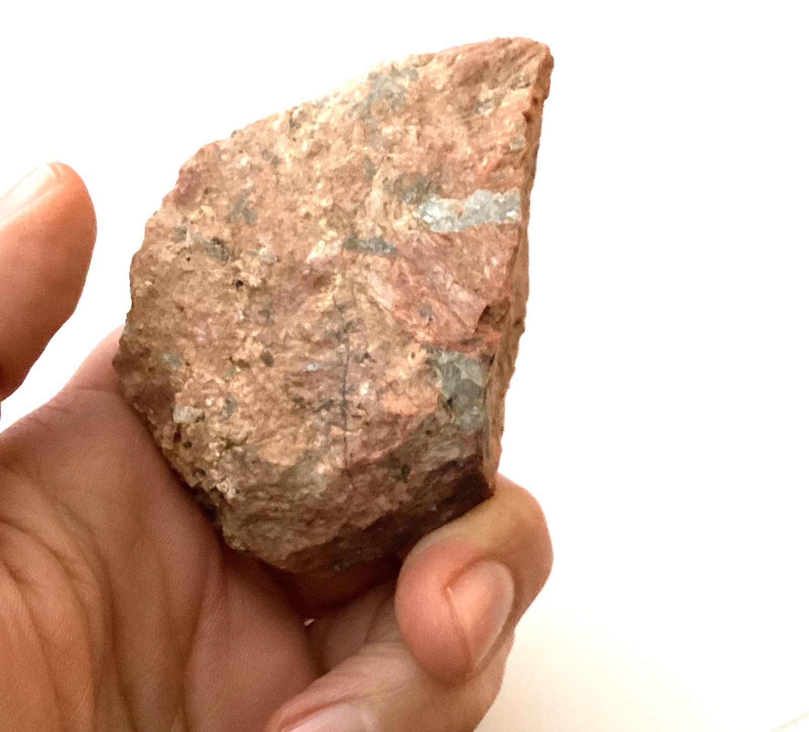 Pegmatite Specimen, Natural Raw Rock from New Mexico, Red Igneous Feldspar Mica
