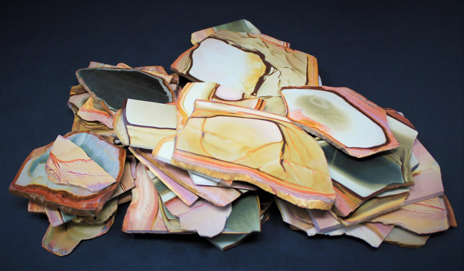 Natural Polychrome Jasper Slabs – Desert Jasper Crystal Slabs Wholesale Bulk Lot