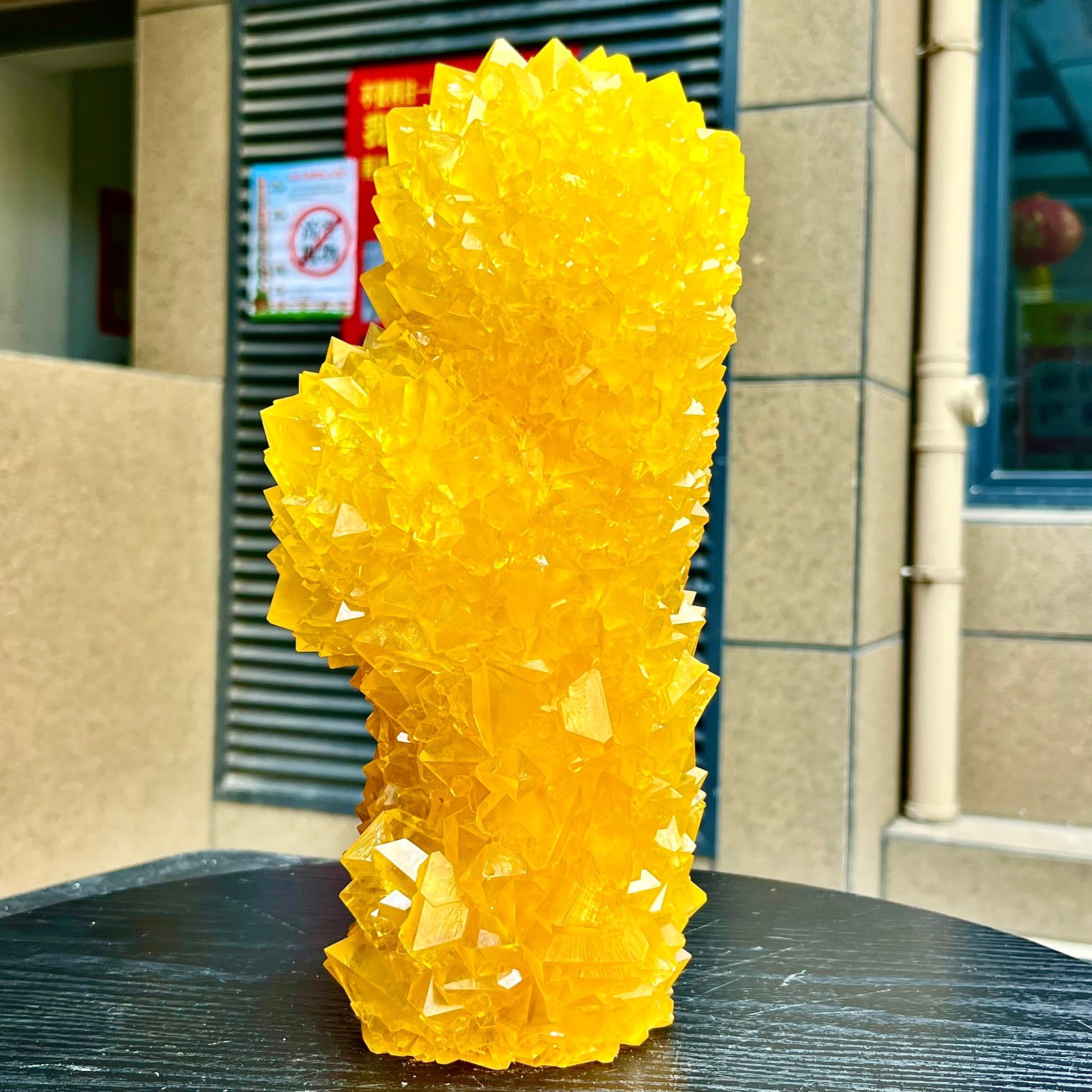 6.86LB Yellow Ghost Phantom Crystal Cluster Flower Raw Crystal Heal Quartz Decor