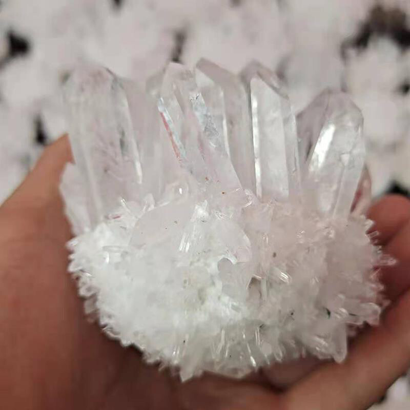 300-400g Natural Clear Quartz Crystal Cluster Raw Ore Stone Druzy Geode Specimen