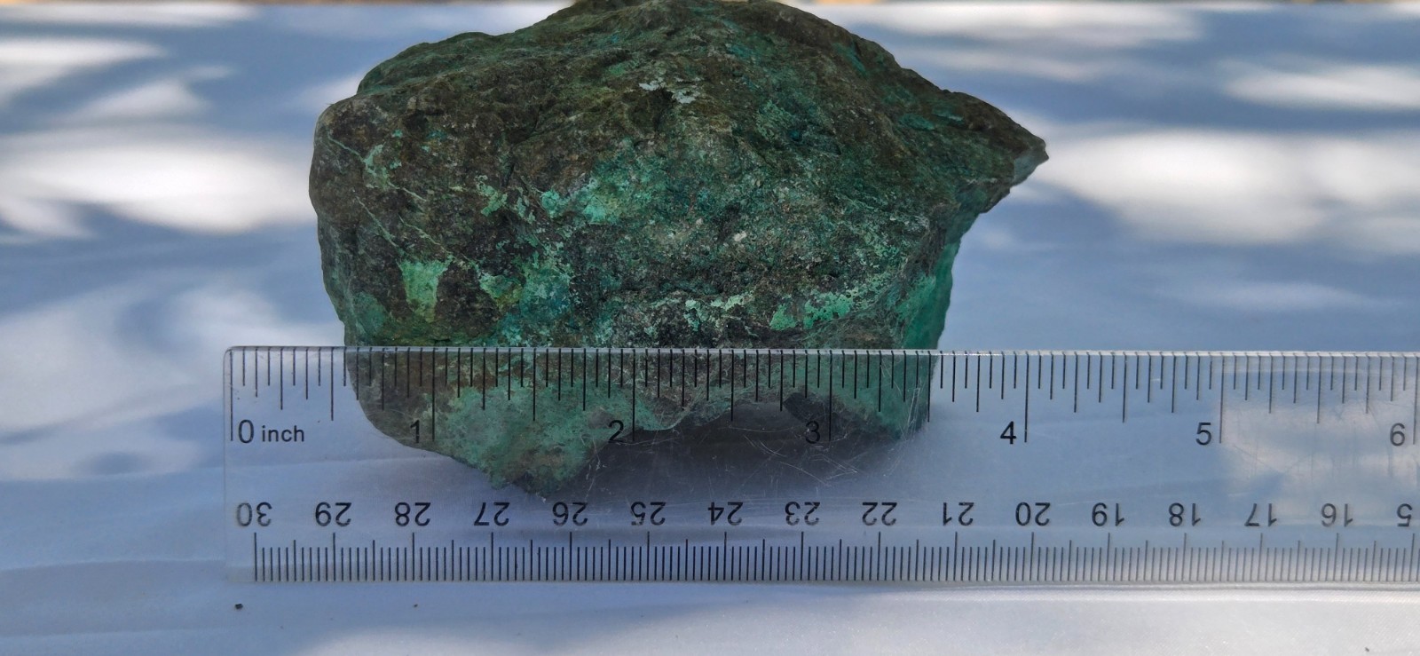 Large 880 Grs Old Chrysocolla Specimen Arizona USA Dark Green Blue Chalky Matrix