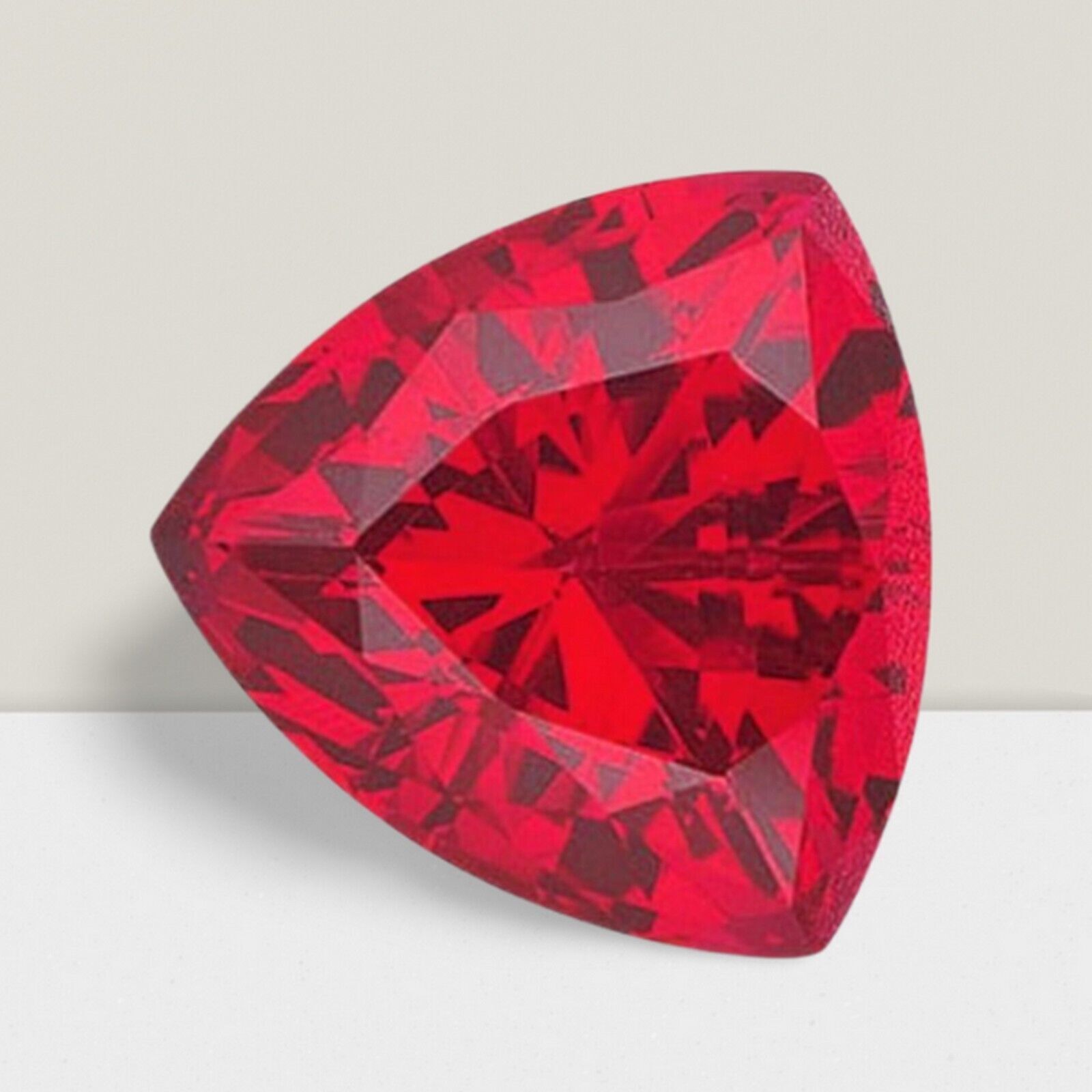 Ruby Trillion Cut Gemstone 0.60 Cts – 6 mm AAA+ Loose Gem