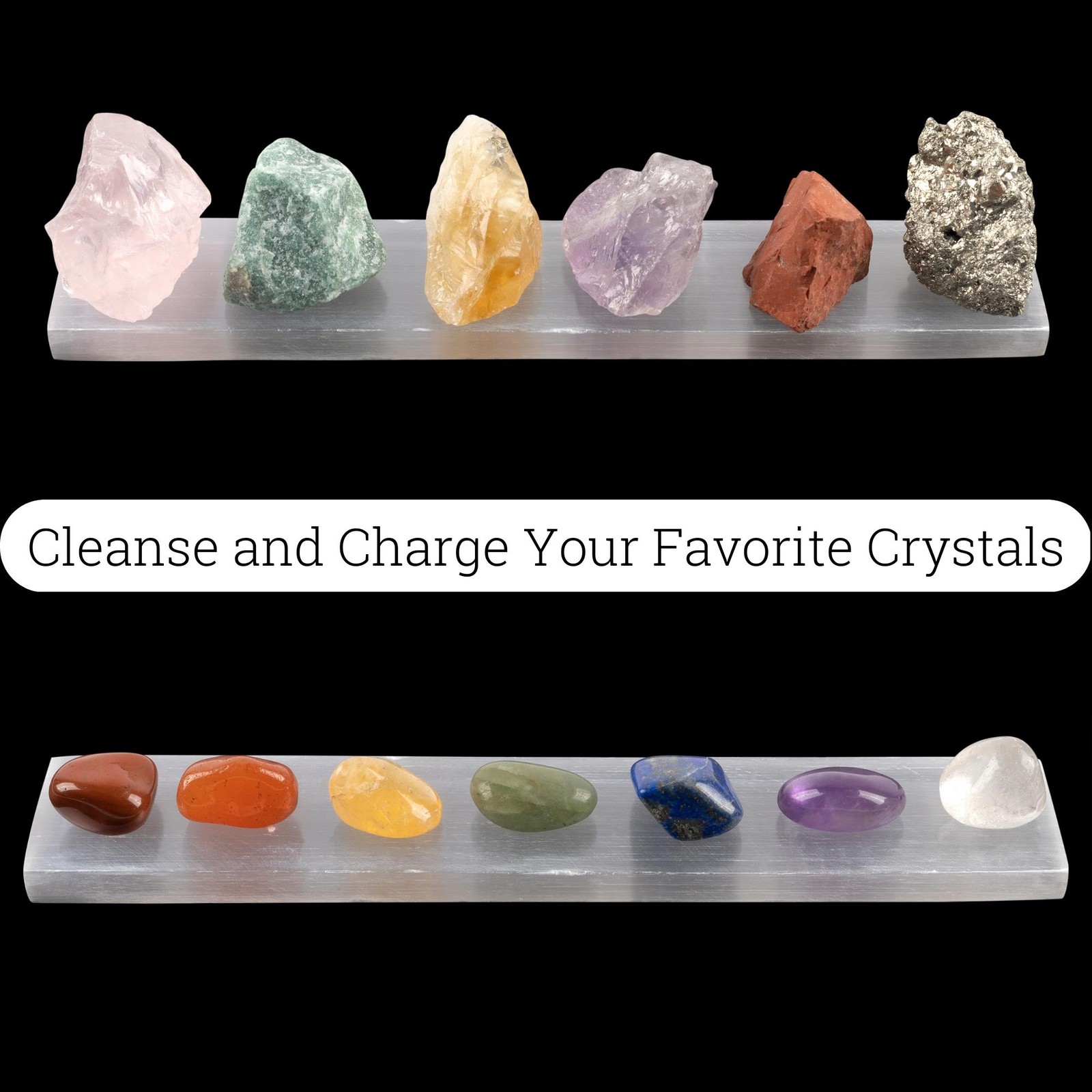 Selenite Charging Plate Large, Selenite Cleansing, Flat Crystal Plate, Selenite