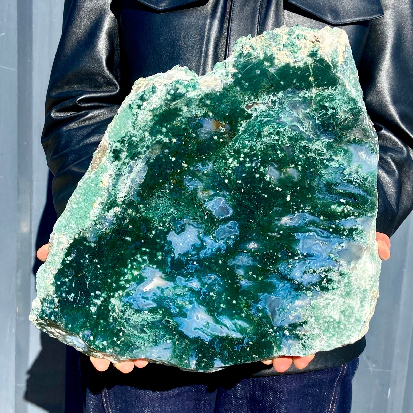 7.82LB Restoration of Natural Water Grass Agate Flake Quartz Crystals
