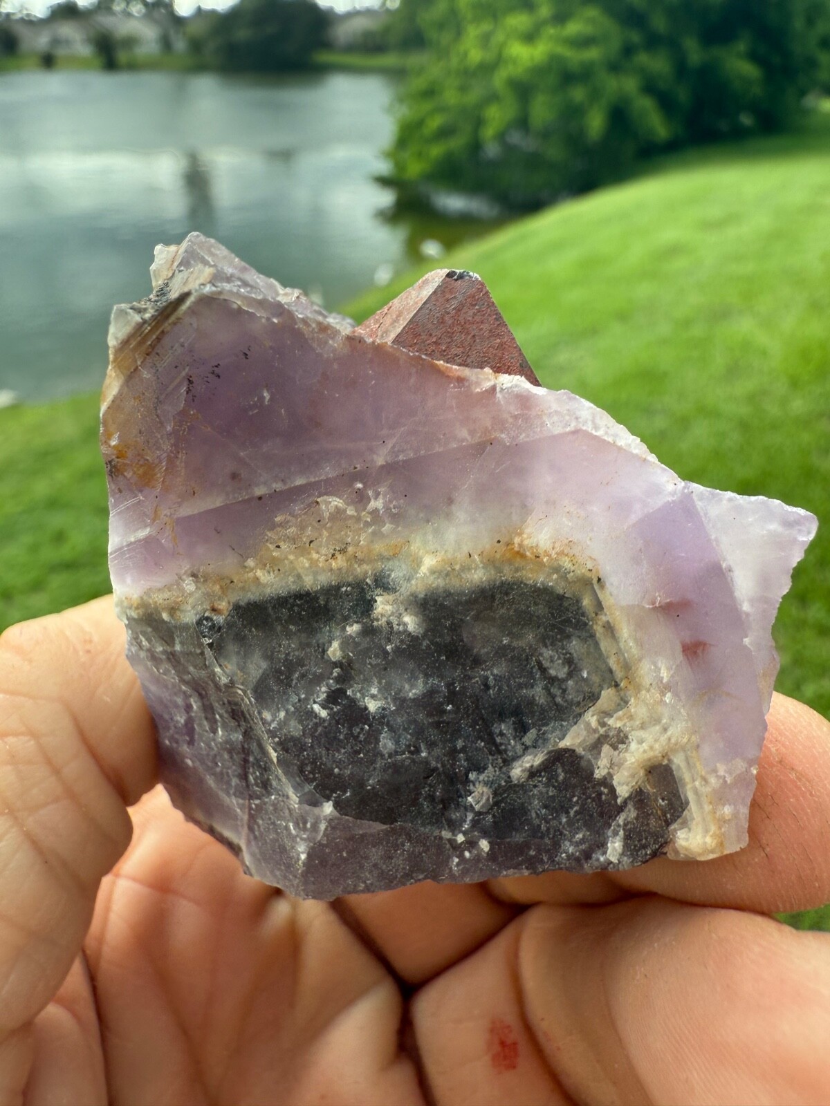 Auralite 23 Crystal Red Cap record keepers from Canada 146 grams 2.5″