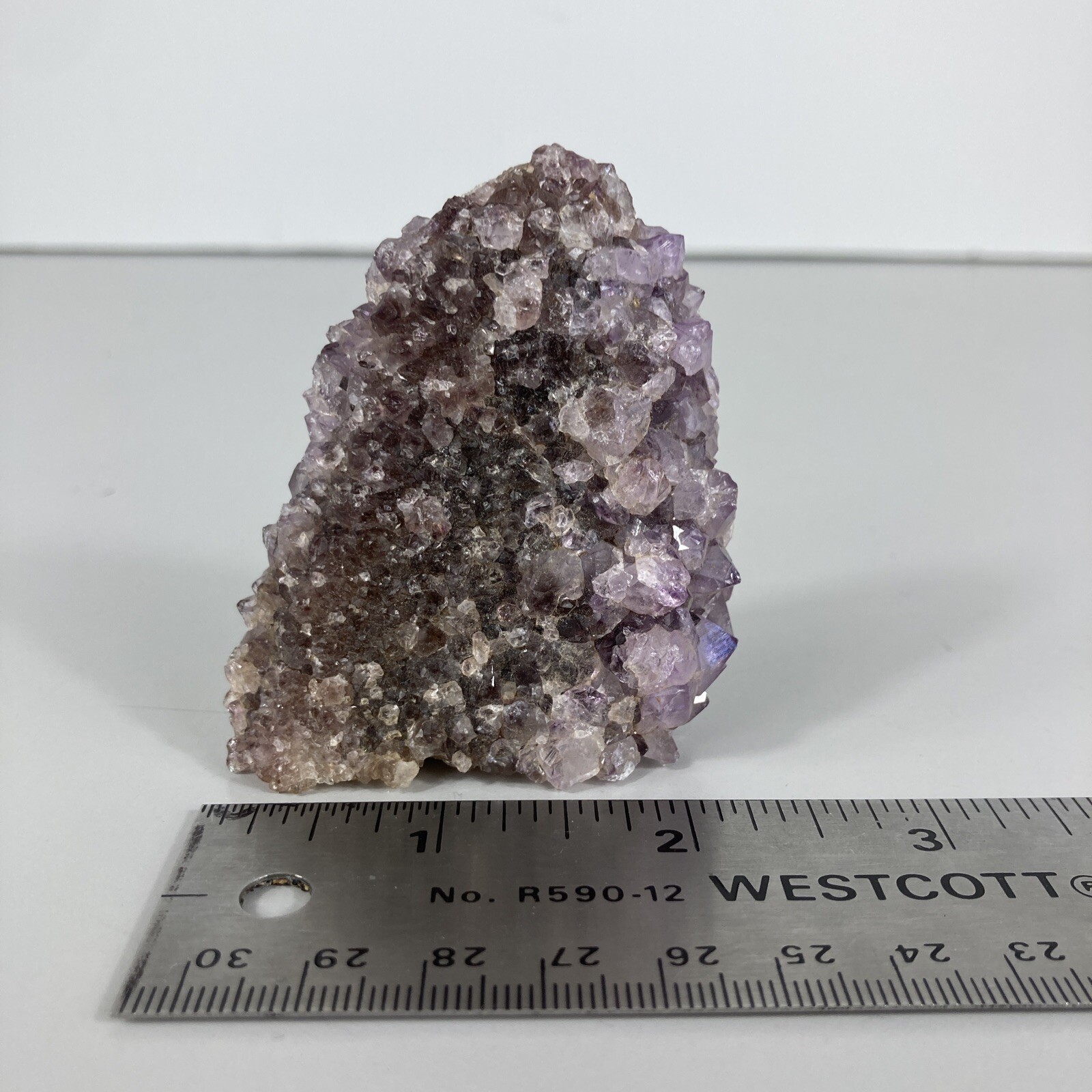 Light Pale Purple Crystal Cluster Geode Rock Quartz 3.6 Ounces 3″ x 2″ Stands Up