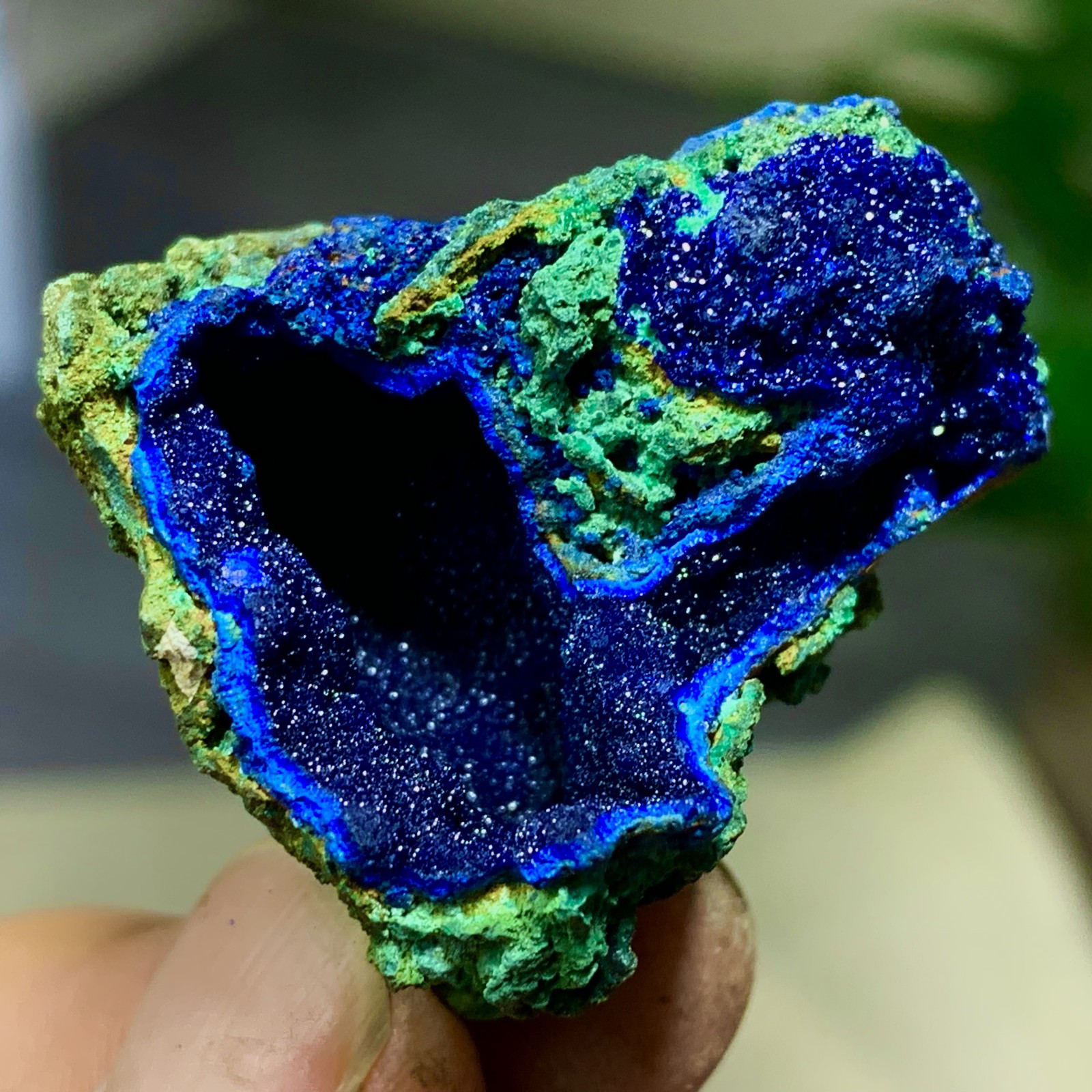16G BEST NATURAL Azurite/Malachite crystalminerals specimens-