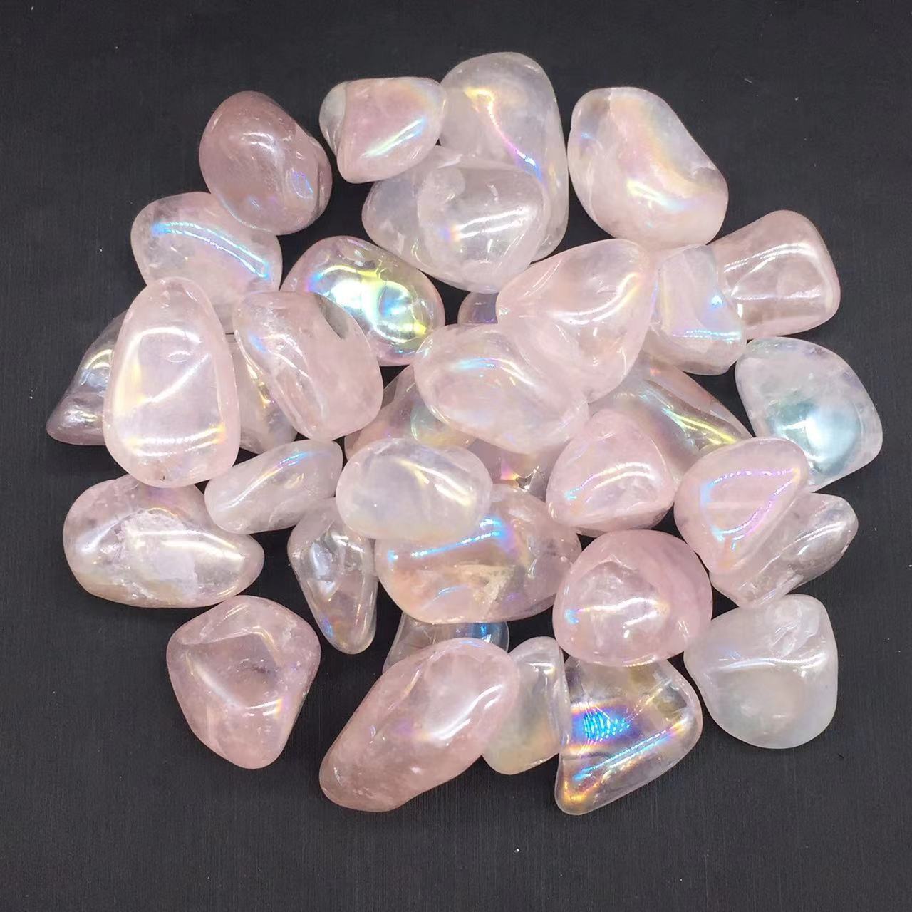 Angel Aura Natural Pink/Rose Quartz Crystal Tumbled Stone Healing Decorate 100g