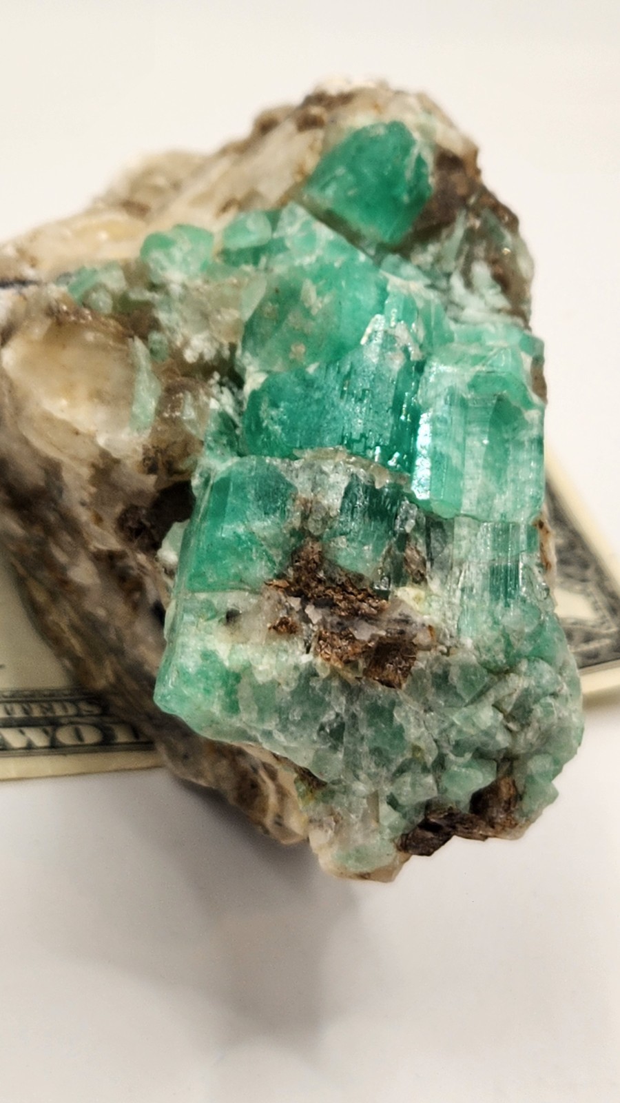 Rough Crystal Colombian Emerald Raw Matrix Collector Piece, Natural Not treament