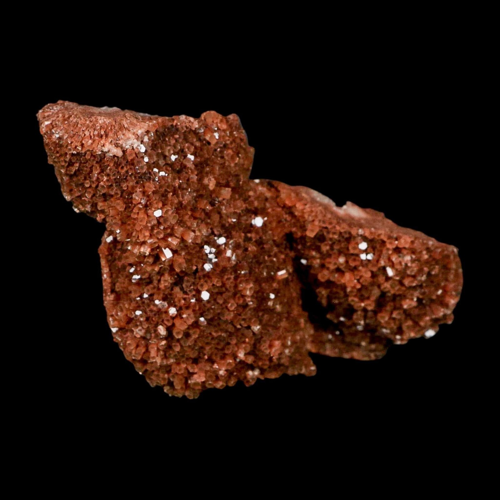 5.1″ Aragonite Mineral Red Crystal Cluster Specimen Tazouta Morocco