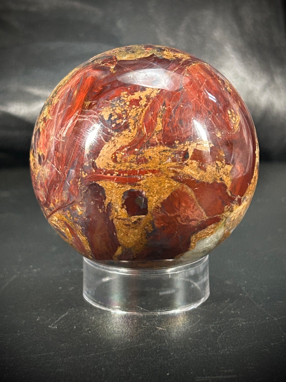 2.2″ Pietersite Sphere With Acrylic Stand 8.4oz (241 grams)