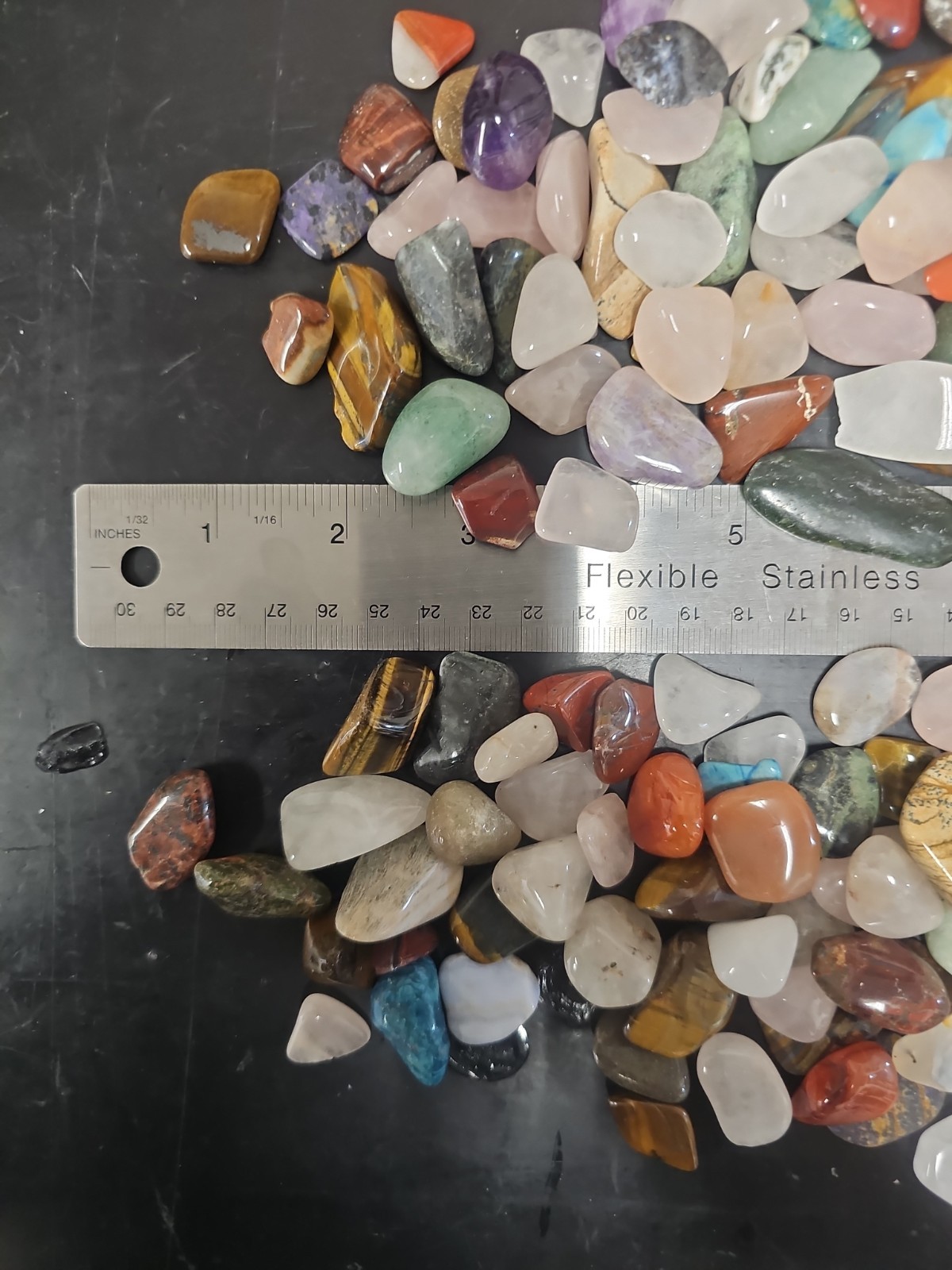 2 lb Wholesale Bulk Lot Assorted Mixed Tumbled Stones 1/2″ to 1-1/4″ Crystals
