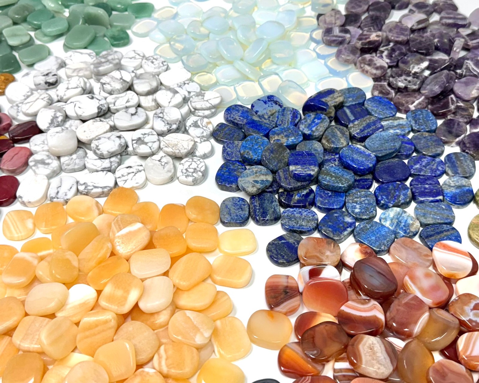 Mini Crystal Palm Stones BUY 2 GET 1 Free: Choose Gemstone (Natural Worry Stone)