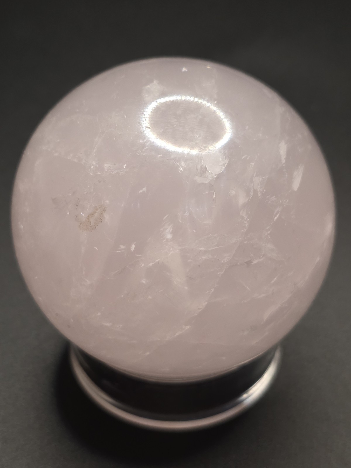 Light Purple Rose Quartz Sphere 59.7mm