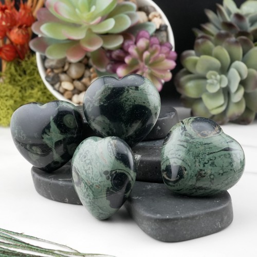 Kambaba Jasper Mini Heart Crystal Gift Spiritual Protection Decor Healing Stone