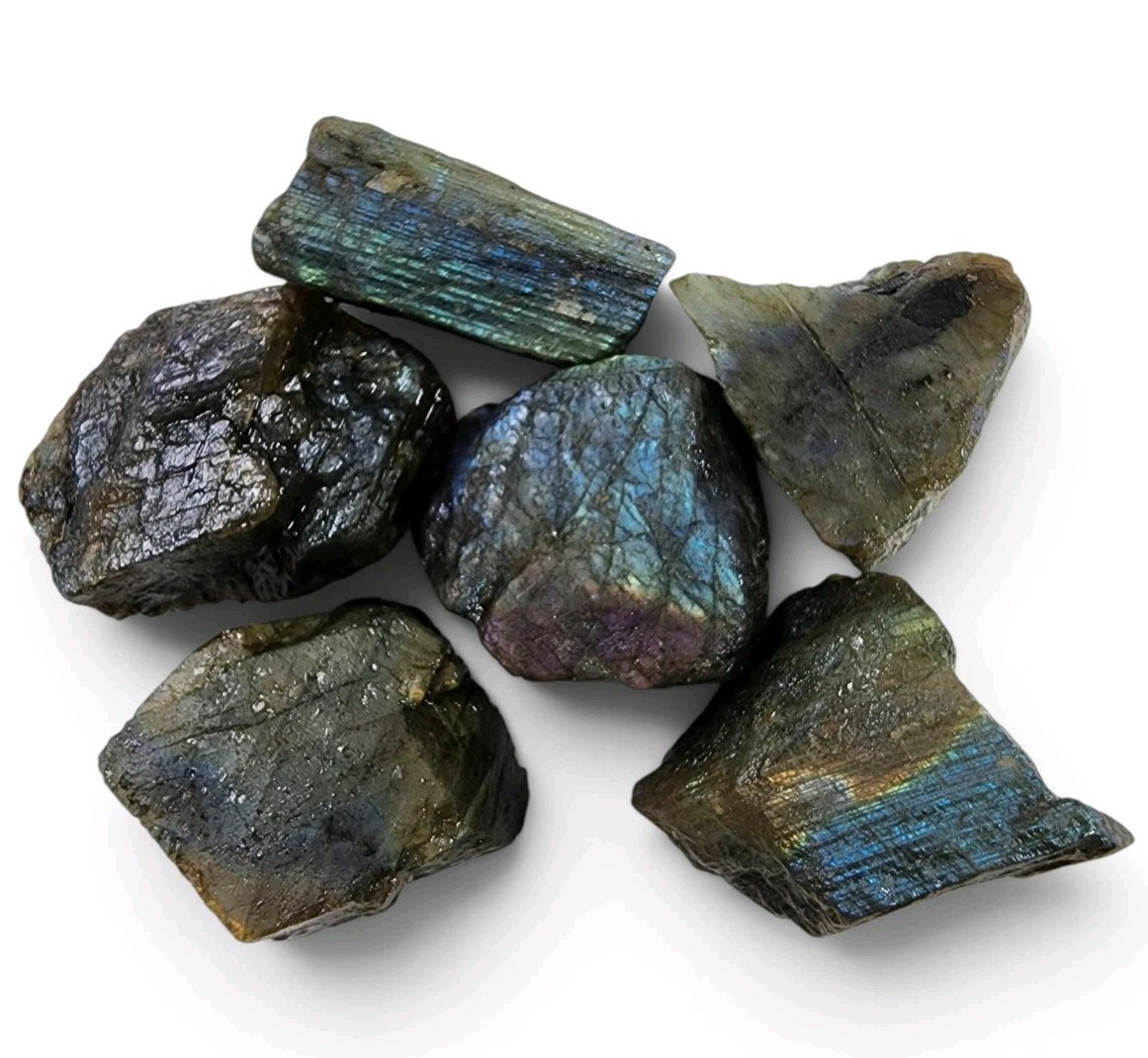 Labradorite Rough Pieces Madagascar 202.4 grams