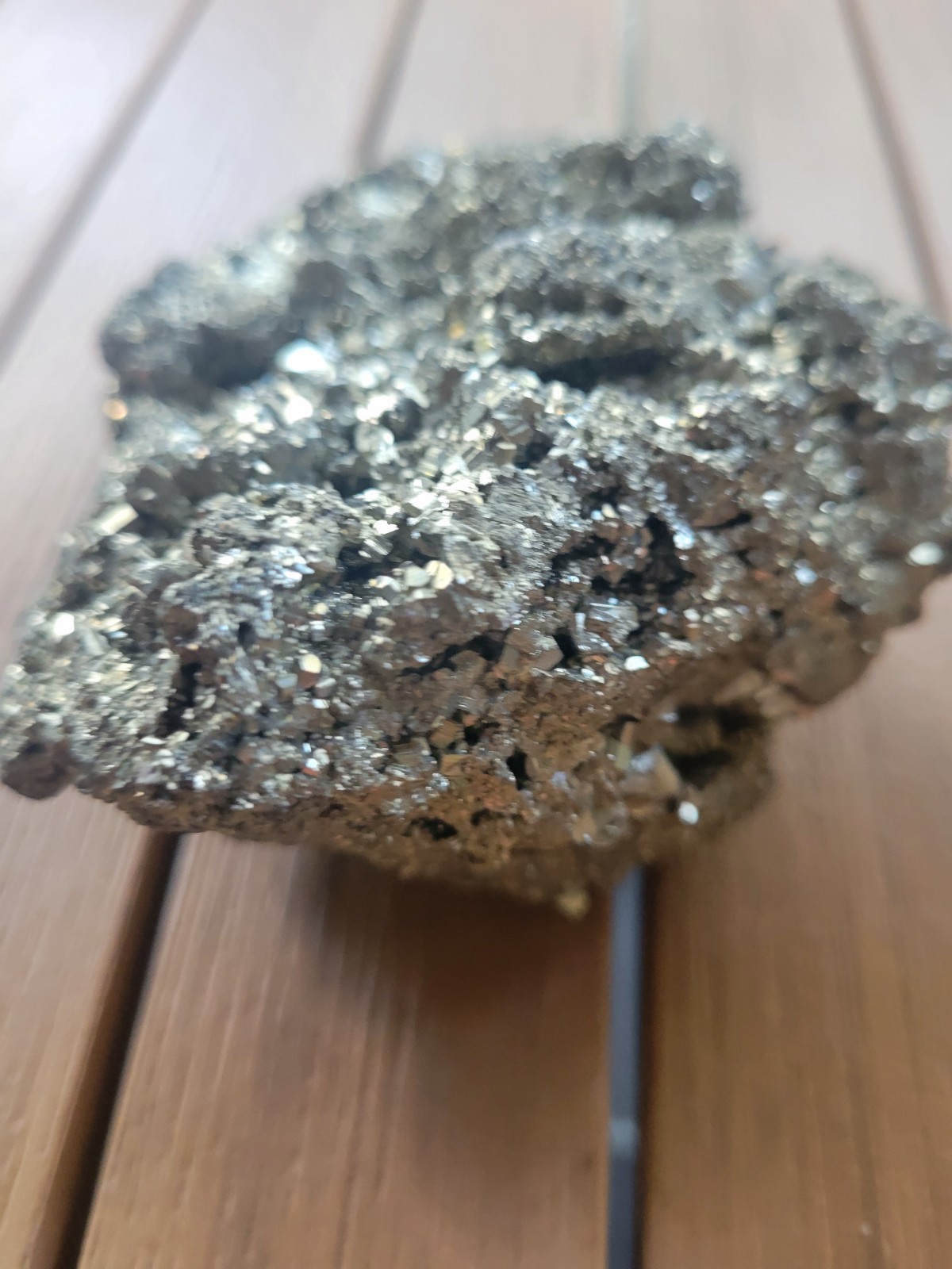 Large Pyrite Cluster Mineral Rock – 4.25”x3.5”x2.25” – (Fool’s Gold) – 2.5 lb