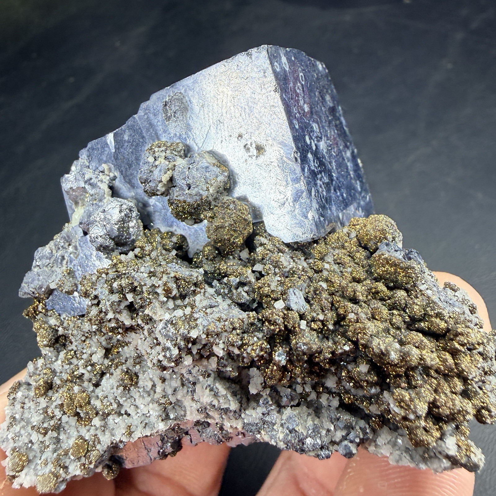 Galena Chalcopyrite Dolomite Crystal Combo / Missouri *Video*