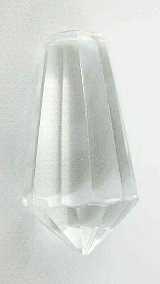 Faceted Icicle Drop Prism Crystals Mixed Lot/Sizes (71 pc) Flat Top No Holes