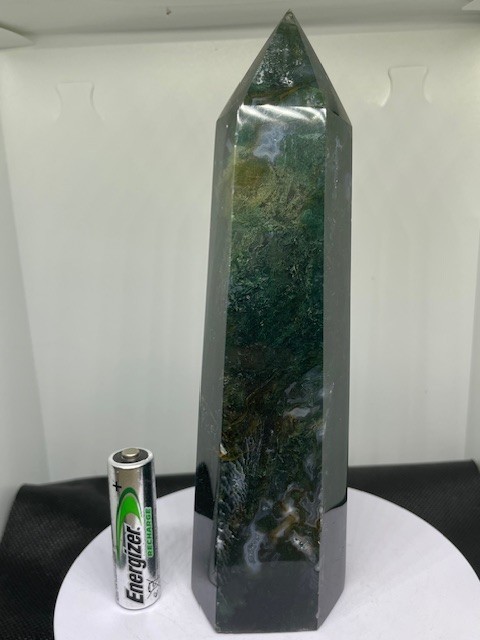 Moss Agate Tower – 521 grams