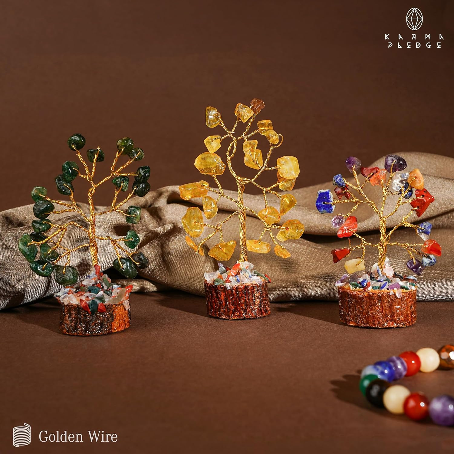 Crystal Tree Set of 12 Unique Birthday Gifts for Women, Sister, Mom, Home Office