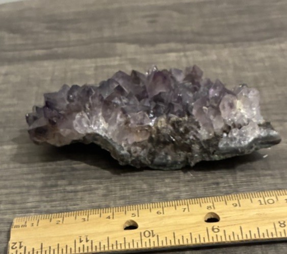 Natural Amethyst geode quartz cluster crystal specimen Healing Weighs 6.7 Ounces