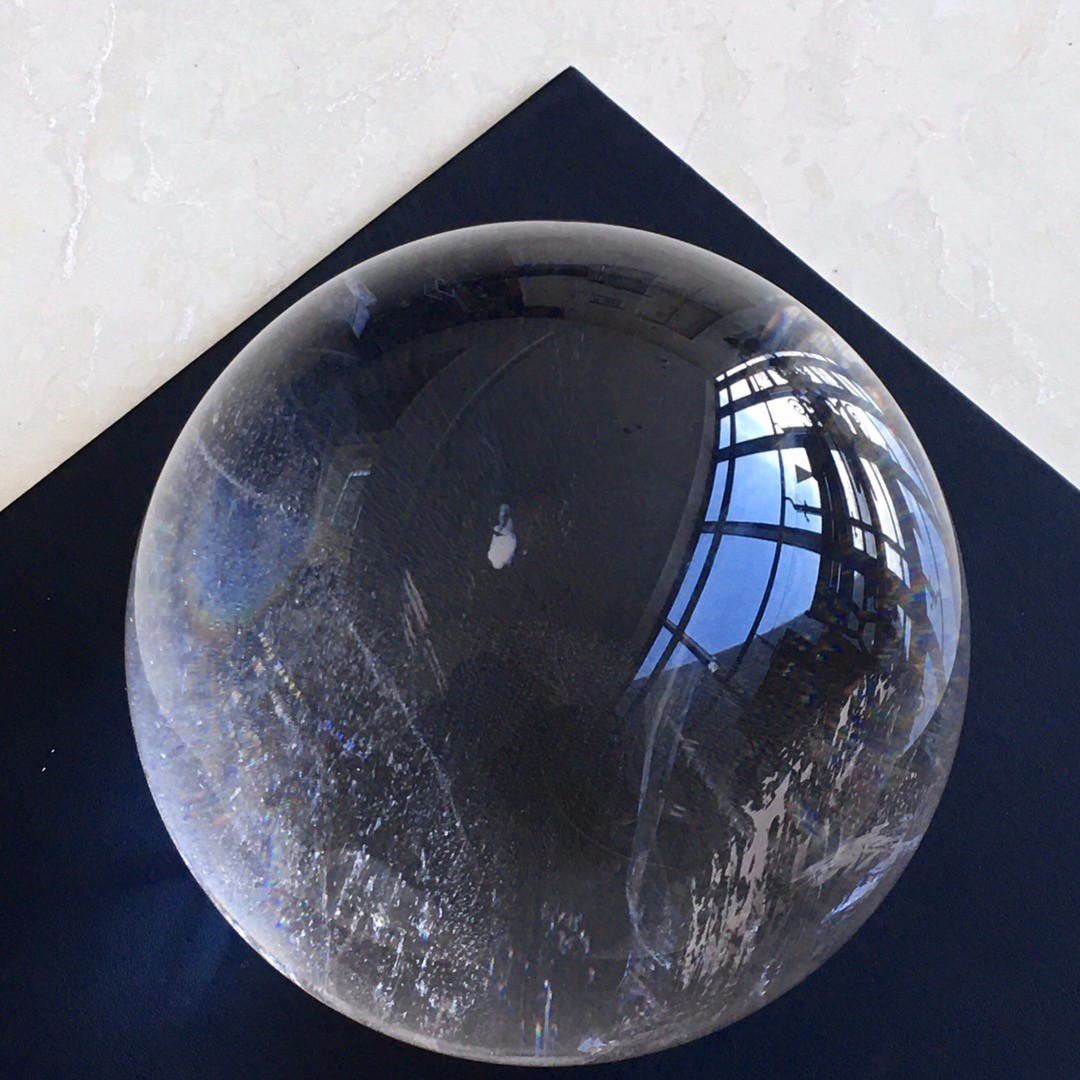 15.3LB Natural Clear Quartz Sphere Large Crystal Ball Reiki Healing