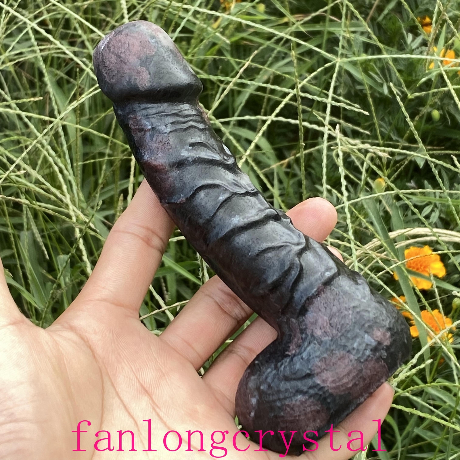 6″ Wholesale Natural Garnet male penis Quartz Crystal Carved Figurines Reiki 1pc