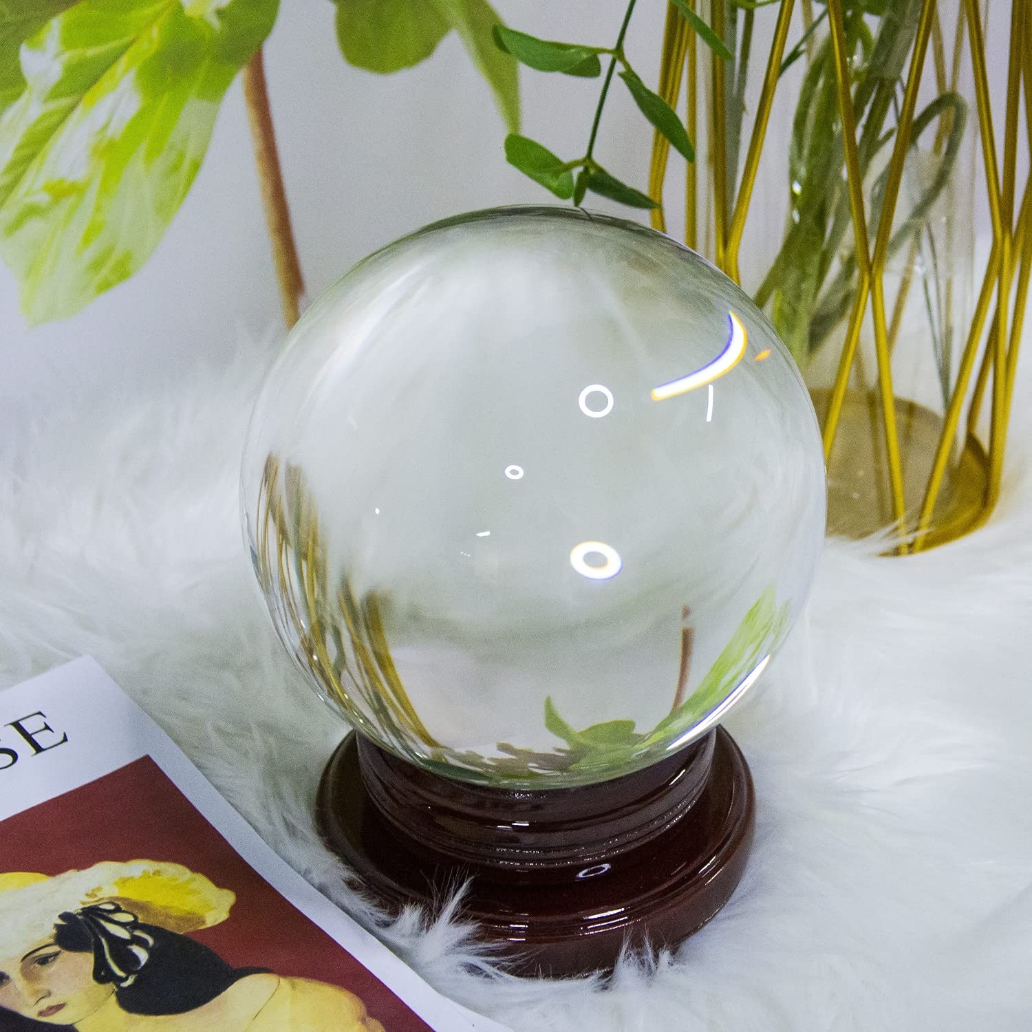 K9 Crystal Ball 150mm(6 inch) Clear Crystal Ball Artificial Glass Crystal Bal…