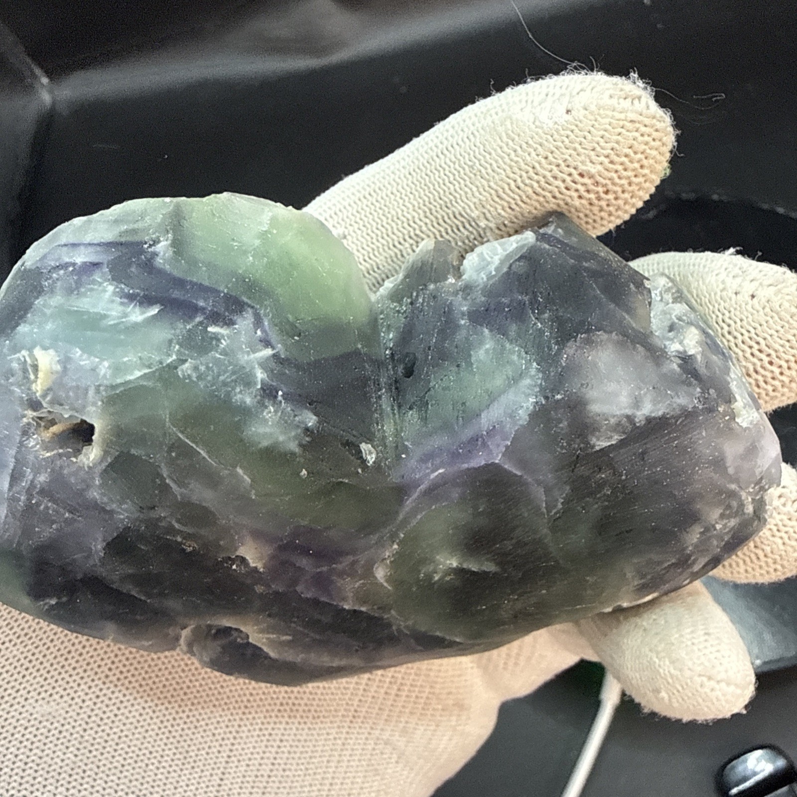 Multi-Colored Natural Faced Cubic Flourite Heart Specimen! Minerals, Crystals!