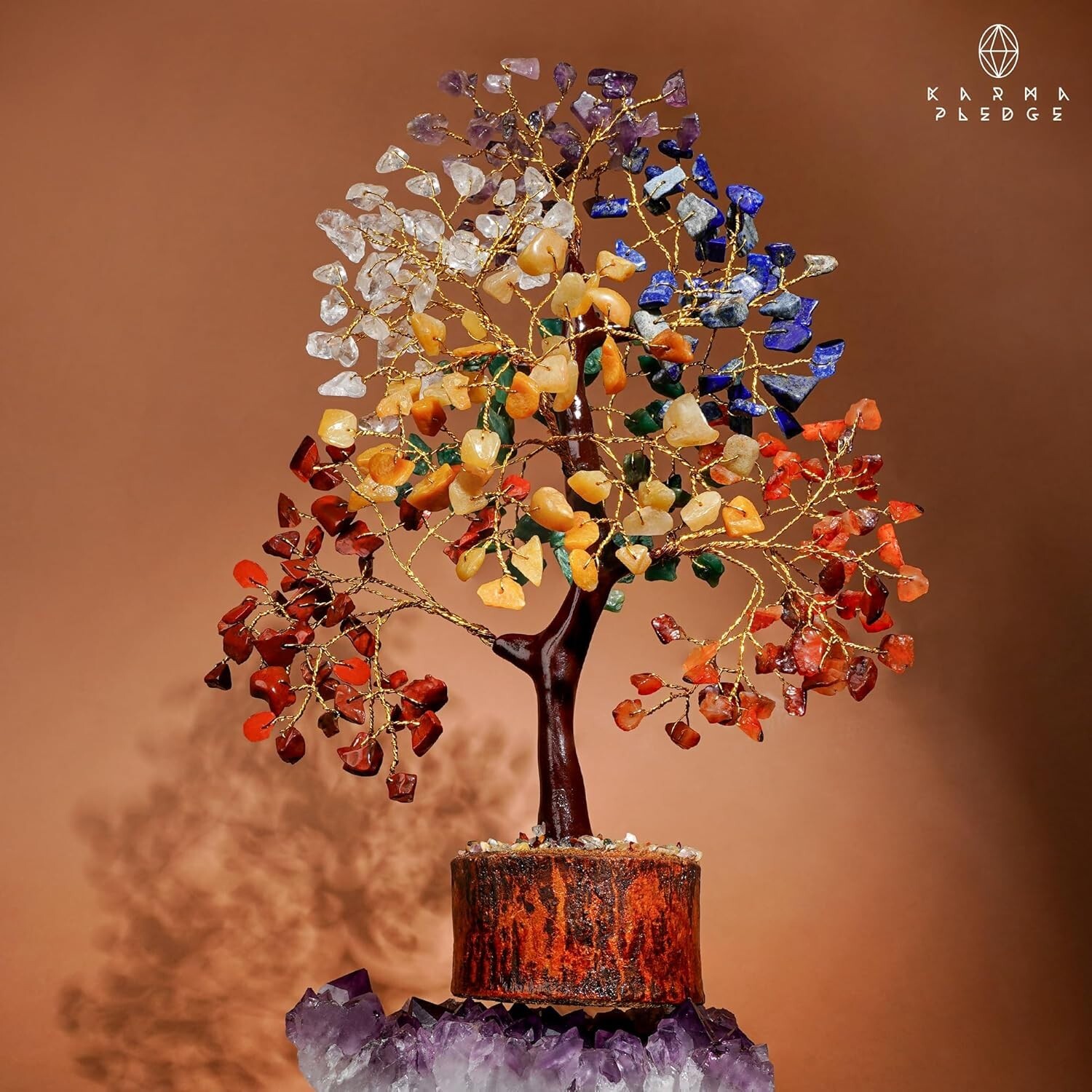 9.5-Inch Chakra Tree of Life – Exquisite Bonsai for Home Office Decoration