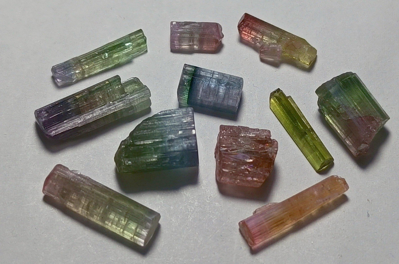 Naturel Top Quality Bicolor And Multi Color Tourmaline Lot From Afg