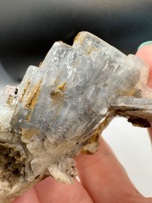 5649 Rare, Excellent Blue Barite Crystal Cluster Spain 61g