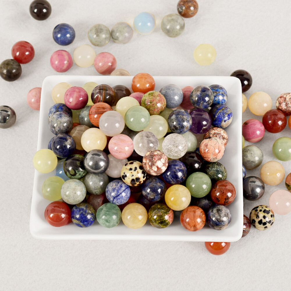 20MM Natural Crystal Sphere Round Ball Gemstone Healing Globe Chakra Palm Stone
