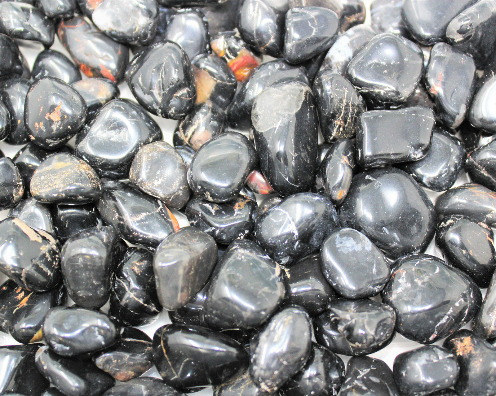 1/4 lb Bulk Lot Black Onyx Tumbled Stone Crystal Healing Gemstone Reiki 4 oz