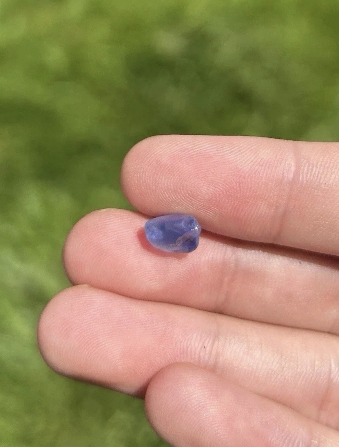 Blue Sapphire Facet Rough Crystal Unheated Sri Lanka 4.30 carats