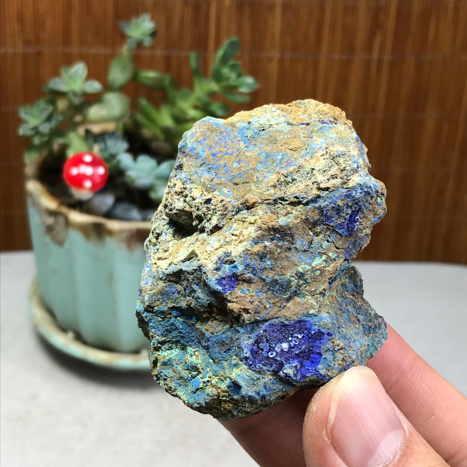 94g Natural Azurite/Malachite gemstone Rough original Crystal Specimen A5943