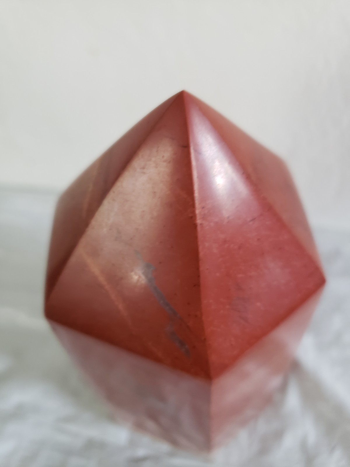 7.5″ Red Jasper Crystal Tower 4lb 12oz Weight Multicolored Rare