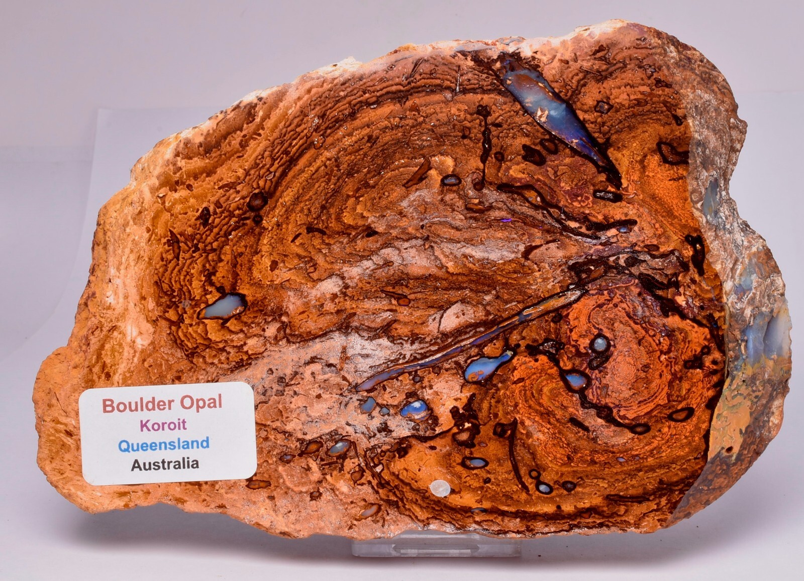 BOULDER OPAL SLICED, Koroit, Queensland, Australia S931