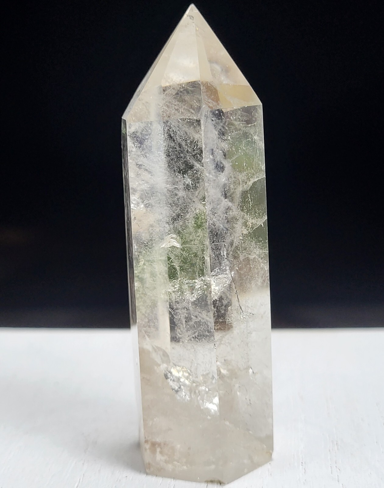 Smokey Quartz Tower Crystal Chakra Point Gemstone Wand Reiki
