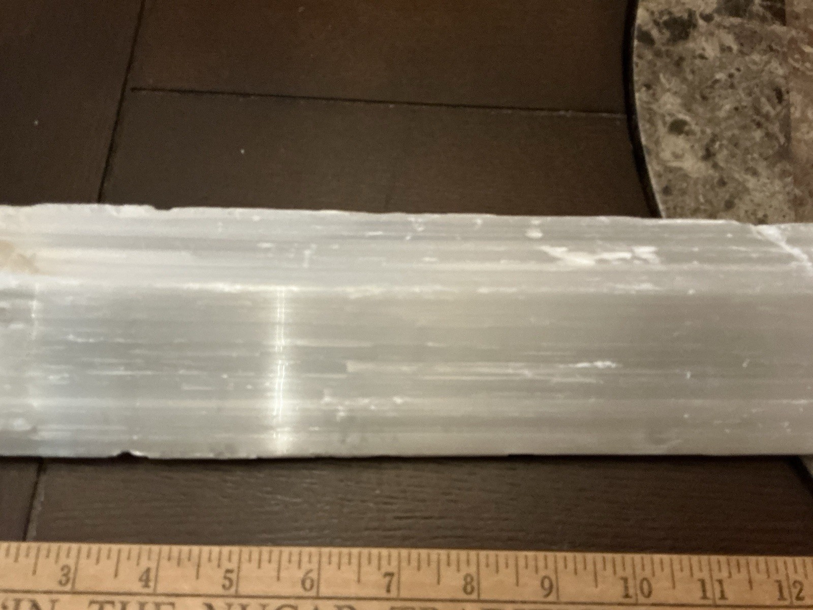 5 Lbs 6 Oz. Natural white selenite gypsum crystal raw stone specimen, 17” Long