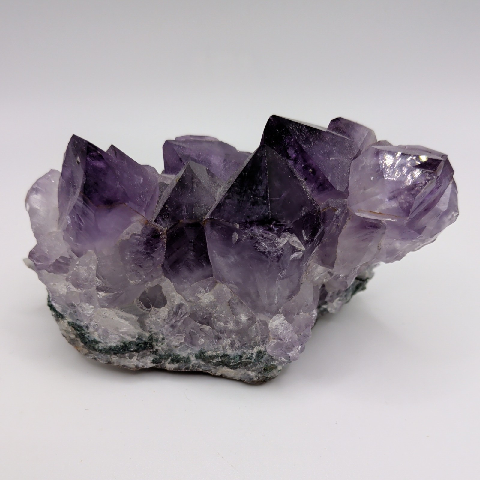Amethyst Geode Cluster Purple 4.5in. x 2.25in. 14.62oz. Natural Crystal Quartz