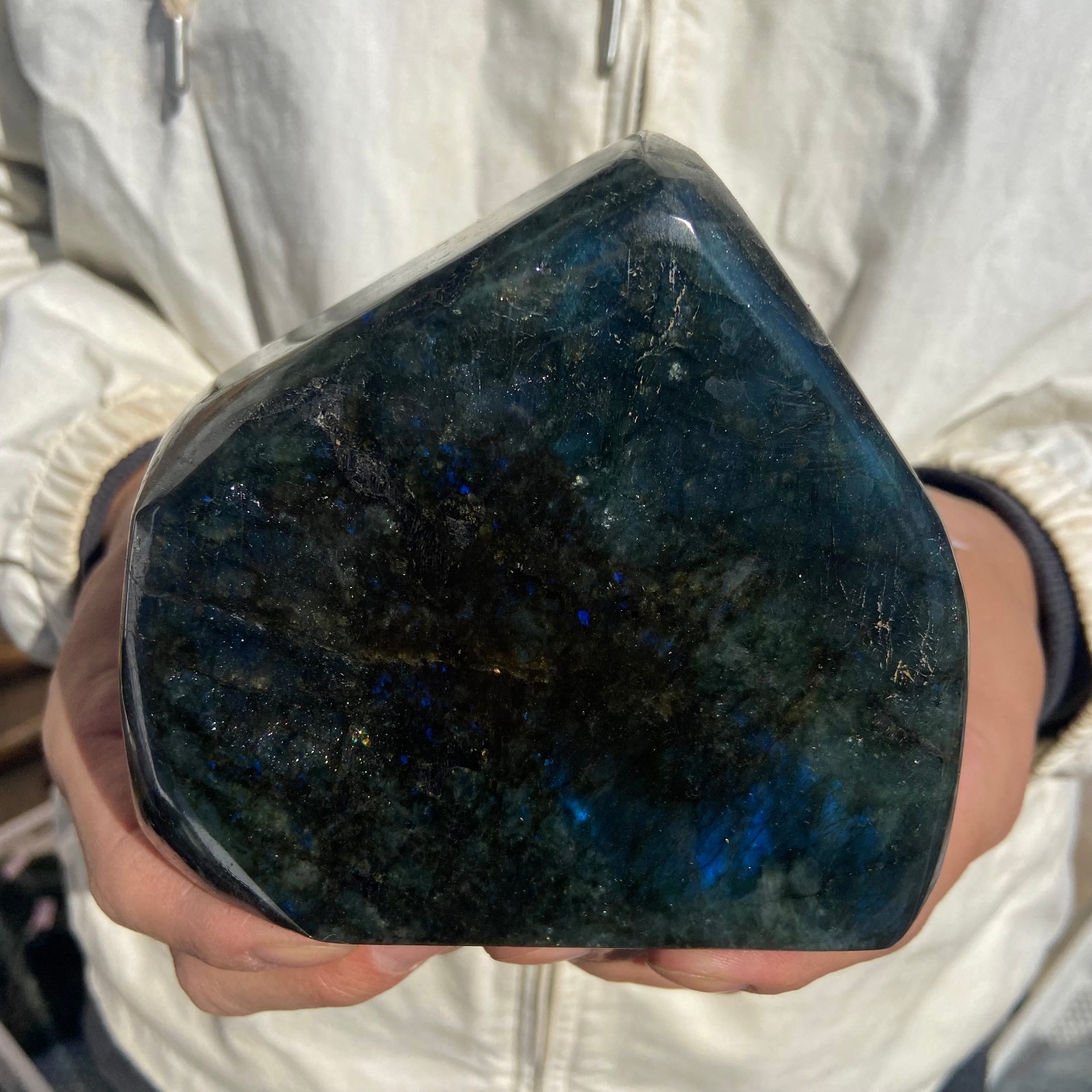 3lb Natural Gorgeous Labradorite Quartz Crystal Stone Specimen Healing