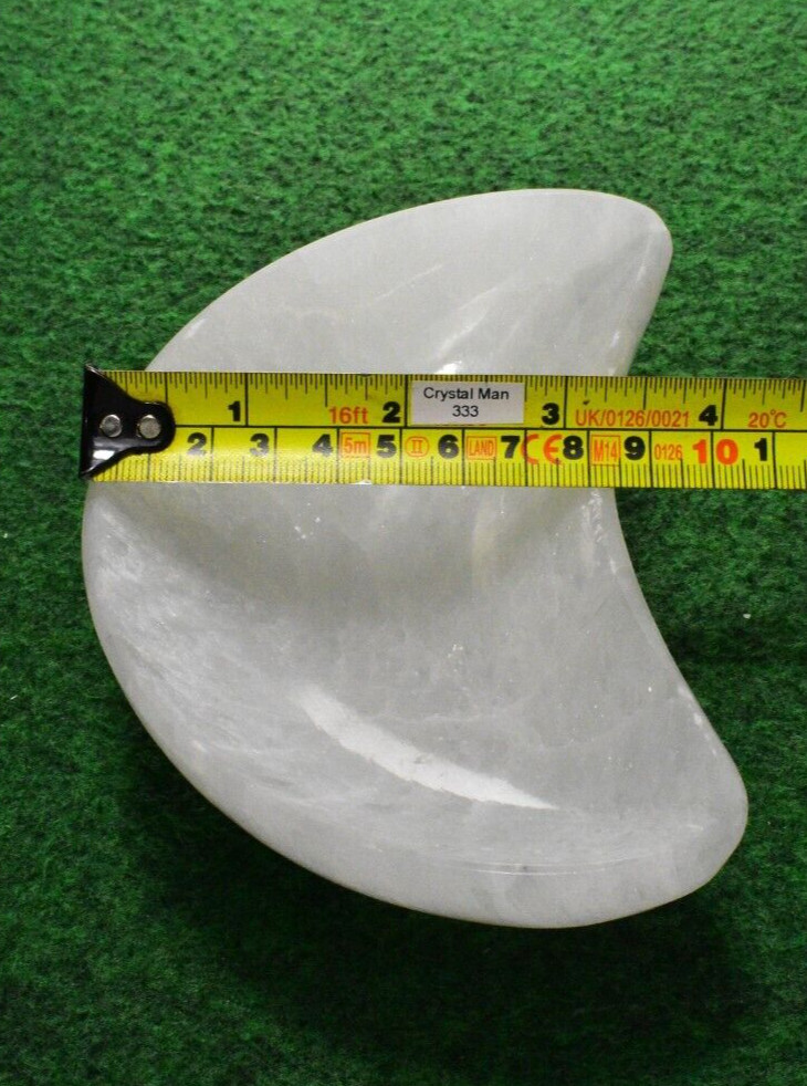 1 Large Selenite Crystal Dish Bowl Cleansing Moon 15x9cm Free Postage UKBUY✔ ✔✔