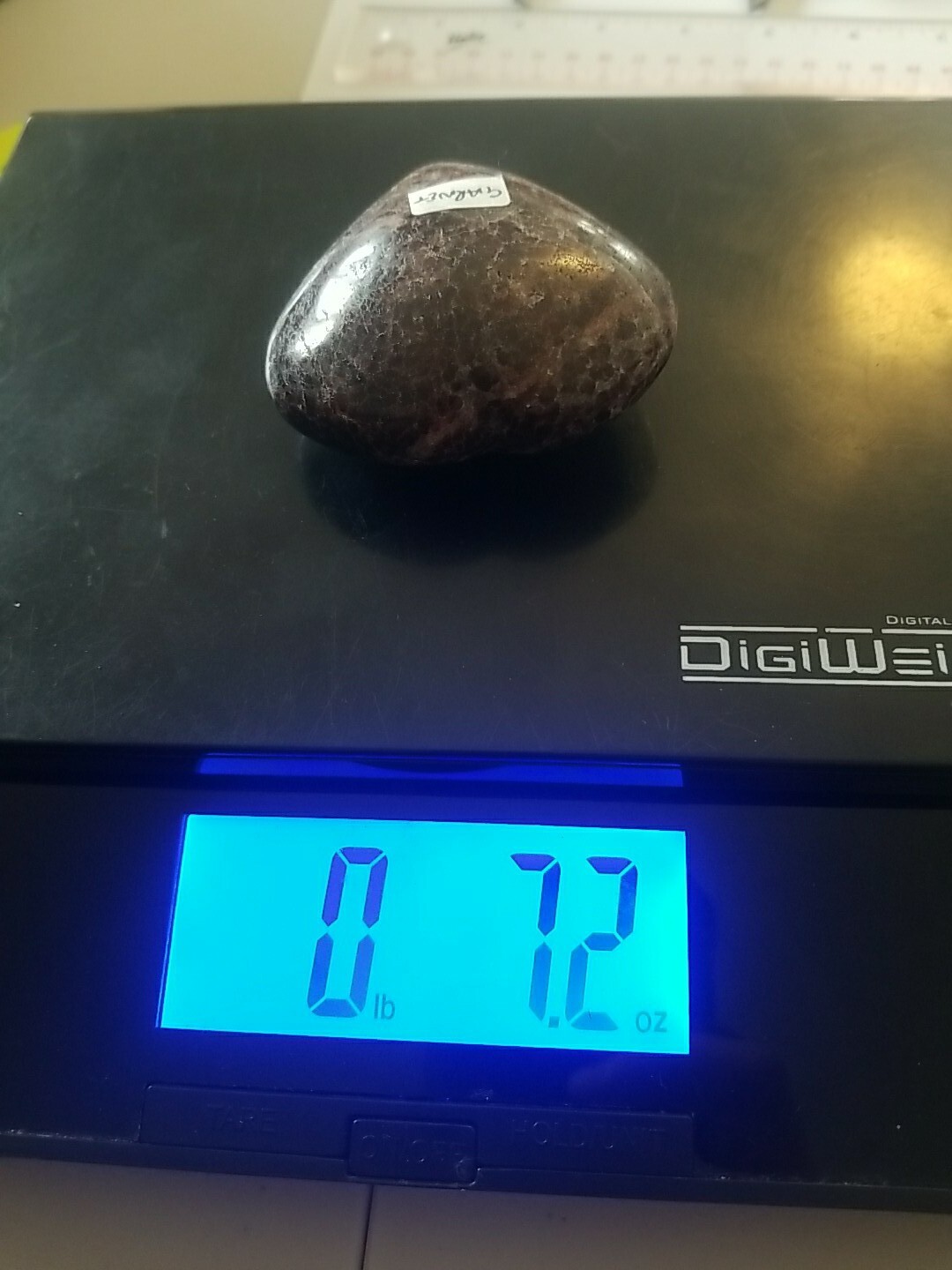 Natural Rare Red Purple Garnet Crystal Heart Stone Mineral Specimen 205g