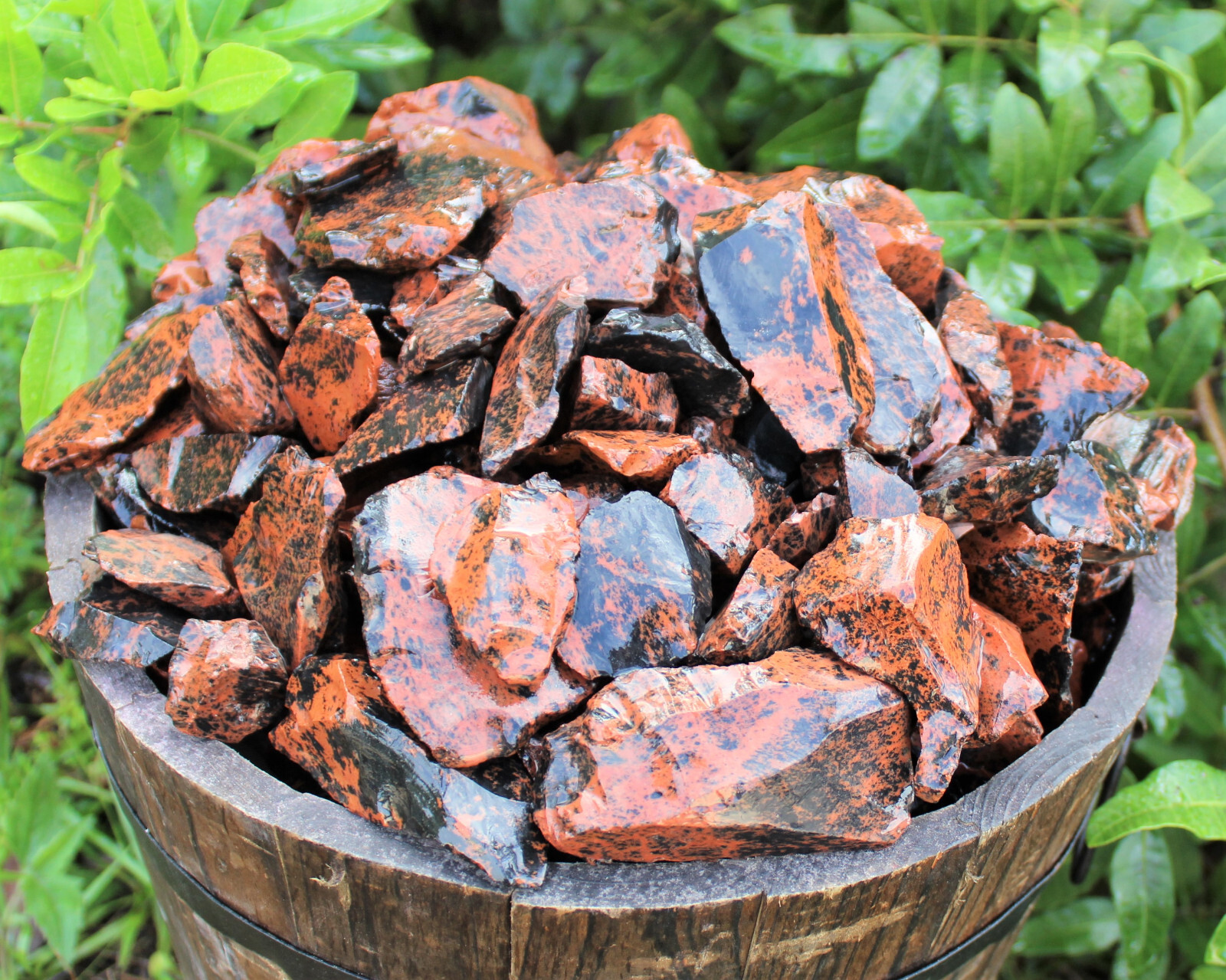 LARGE Rough Mahogany Obsidian Natural Crystals, 2 – 3″ (Raw Obsidian Gemstones)