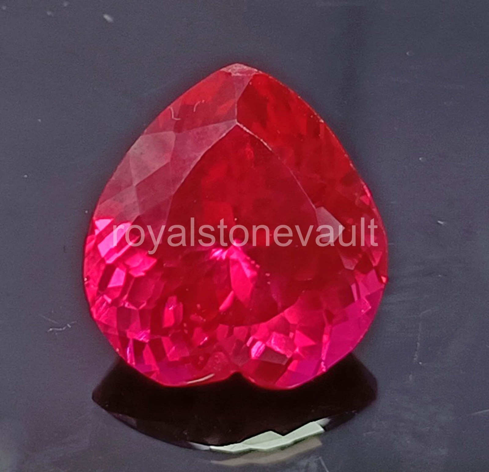 17.45 Carat Natural Pink Ruby Heart Cut IGL Certified Loose Gemstone 5AOR”
