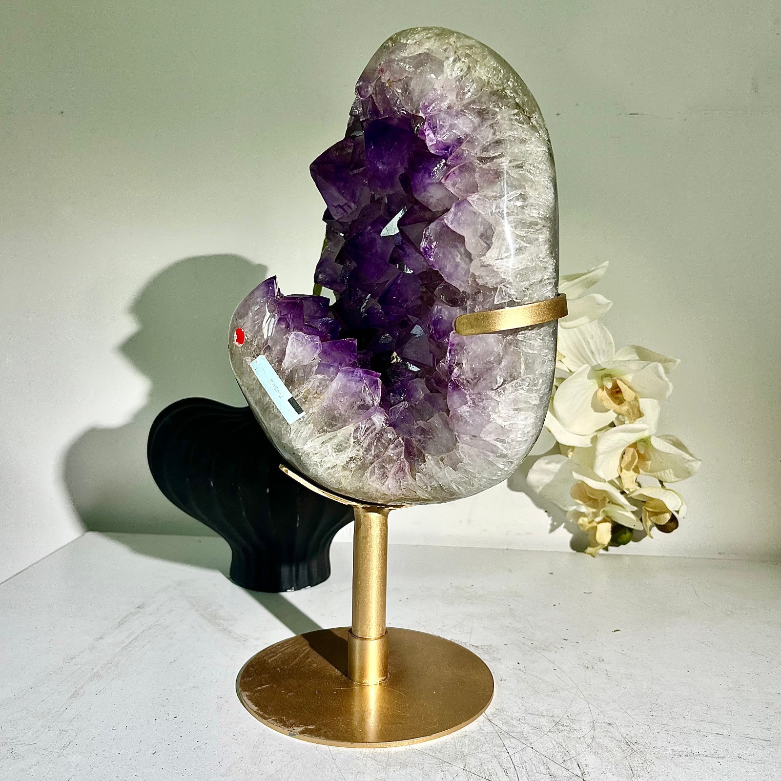 17.67LB Brazil natural Amethyst Cluster Crystal Geode Druzy Energy Rock Gemston