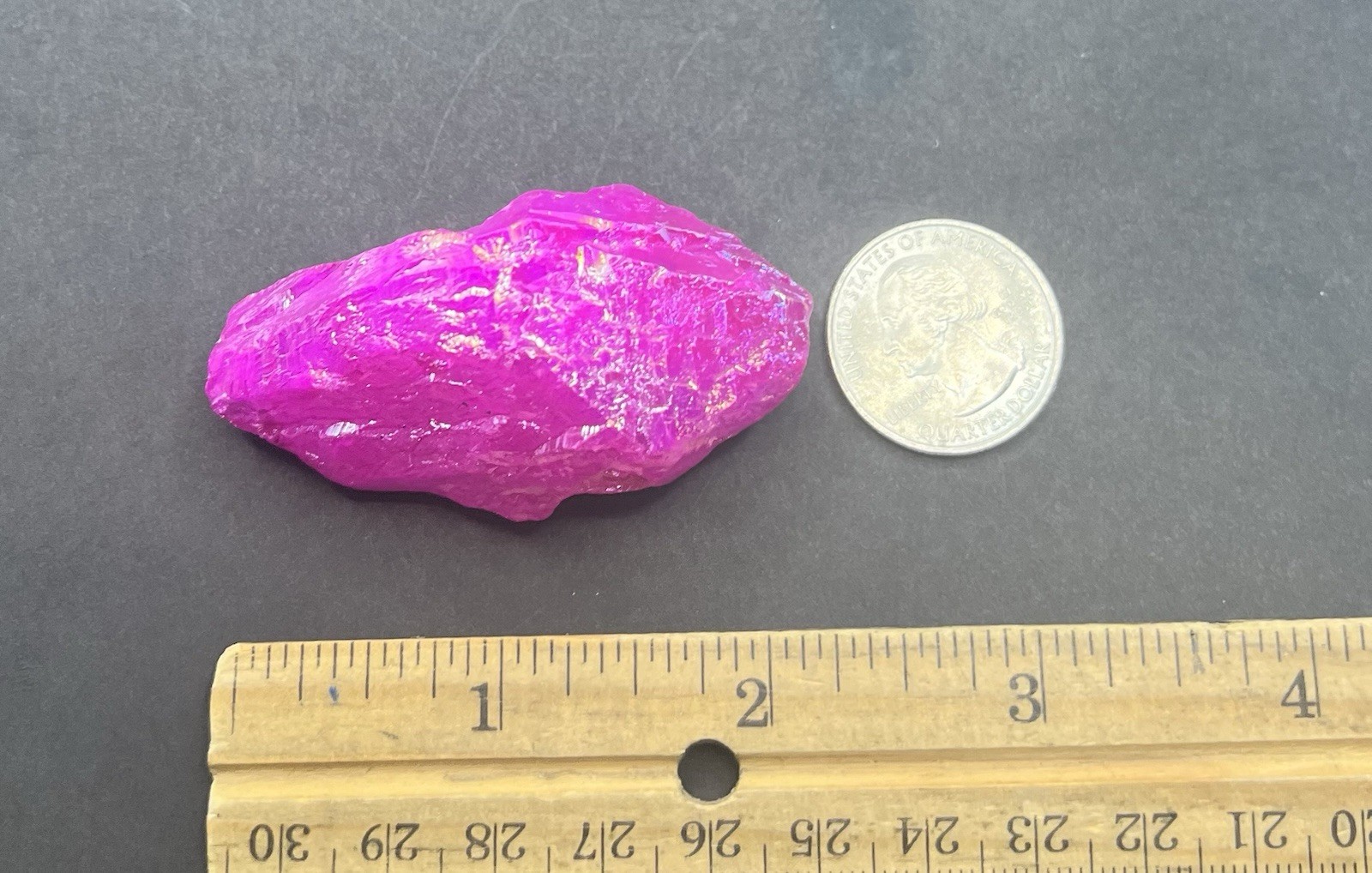 Pink Aura Genuine Quartz 48.7g